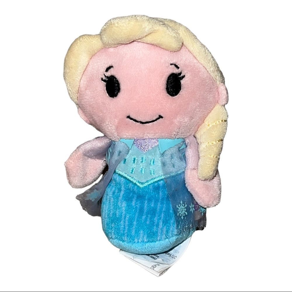 Disney Hallmark Itty Bittys Snow Queen Elsa Blue Frozen 4" Plush EUC